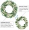 Eucalyptus Wreaths for Front Door, 18Inch Artificial Green Front Door Wreath Summer Porch Decor with Berries for Home Farmhouse Wall Outdoor Decorations.